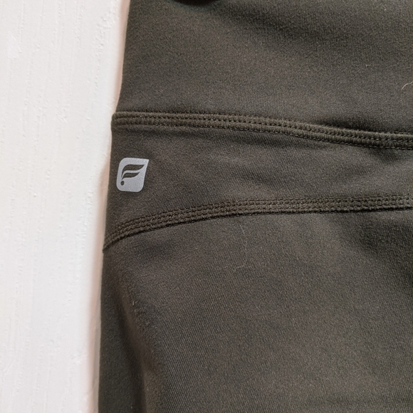 Fabletics Olive Green/Cream Athletic Leggings XXS - Picture 9 of 13